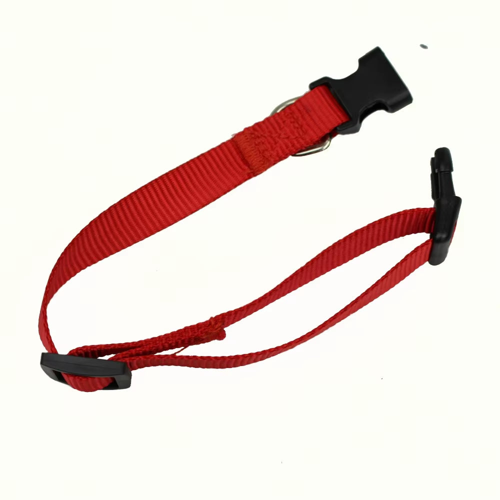 Nylon Webbing Dog Collar Heavy Duty Clip Buckle Pet Collar for Small Medium Dogs Chihuahua Dog Red Black Blue Purple 20