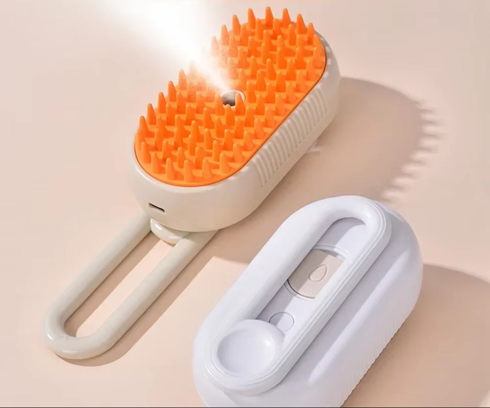 1Pcs Explosive Pet Comb Electric Spray Massage Comb for Cats and Dogs One-Touch Spray Anti-Flying Massage Bath Cat Comb