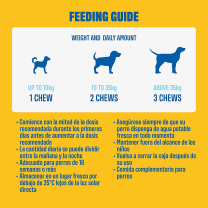 Ivvi - Hip and Joint - Articulations, Anti-Arthrose - Complément Alimentaire Pour Chien, Hautement Concentré - MSM, Moule À Lèvres Vertes, Glucosamine - 60 Friandises Au Poulet, 270G